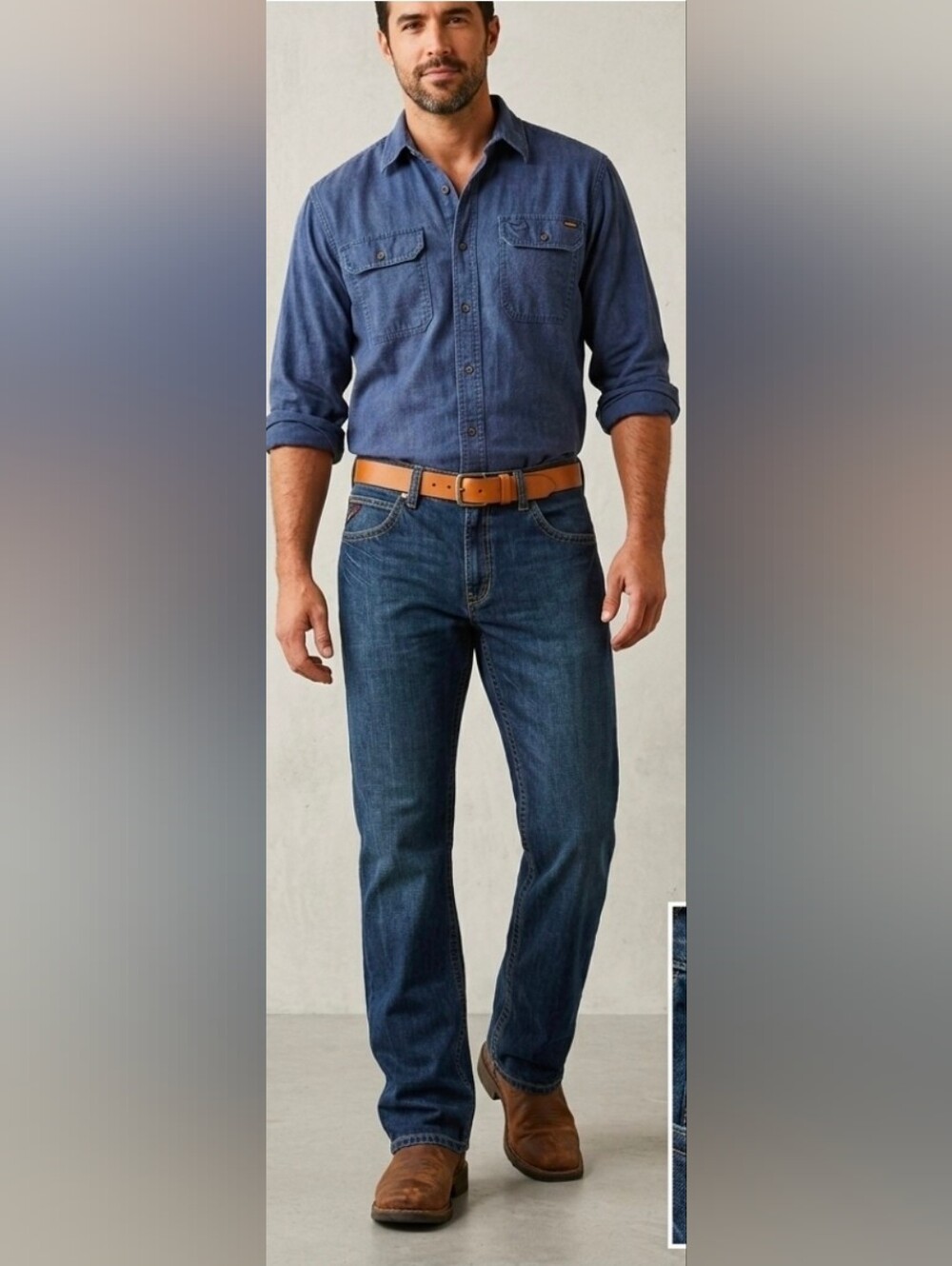 Ariat FR M3 Loose Straight Mens Work Jeans, Size 38/34
